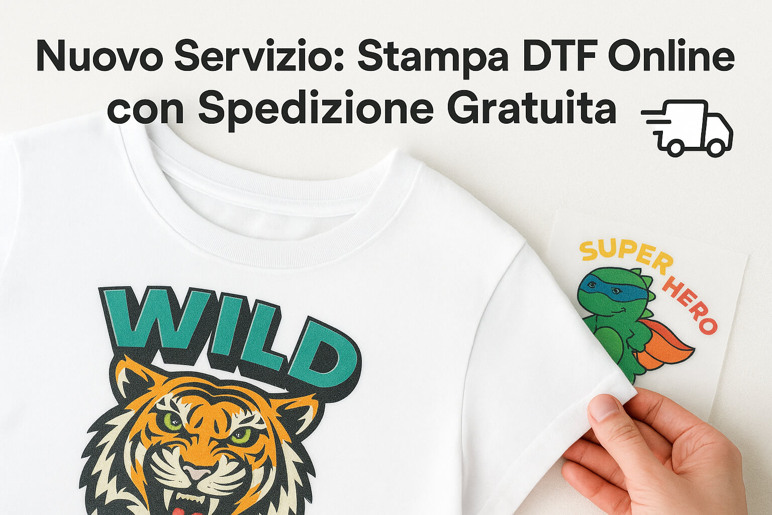 Nuovo Servizio: Stampa DTF Online con Spedizione Gratuita